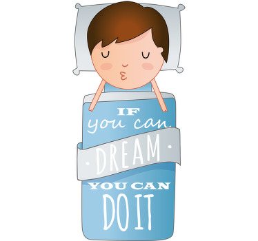 You Can Do It Kid's Decorative Wall Sticker - TenStickers