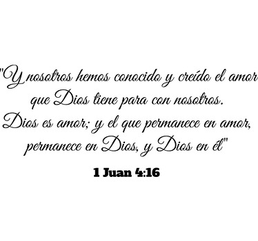 Vinilo decorativo texto bíblico - TenVinilo