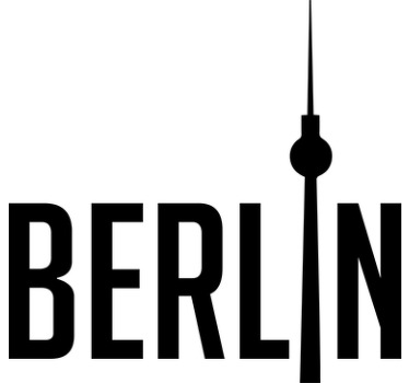 Wandtattoo Berlin Schriftzug - TenStickers