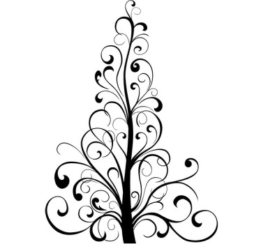 Christmas Tree Wall Sticker - TenStickers
