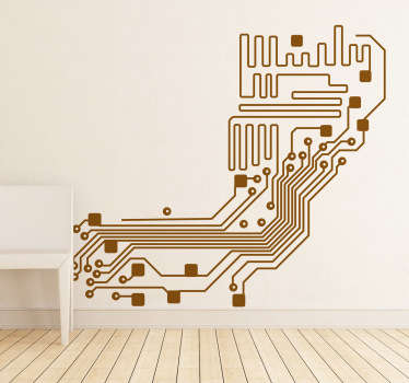 Electronic circuit sticker - TenStickers
