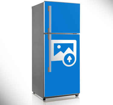 Personalise photo fridge sticker - TenStickers