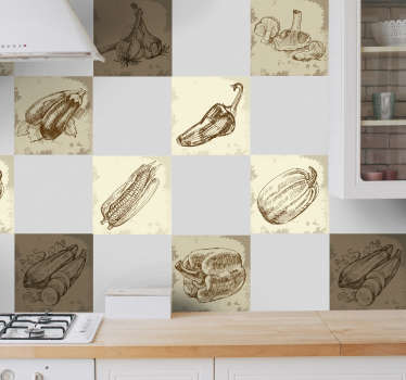 Autocolante decorativo alimentos - TenStickers