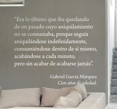 Vinilo decorativo cien años de soledad - TenVinilo