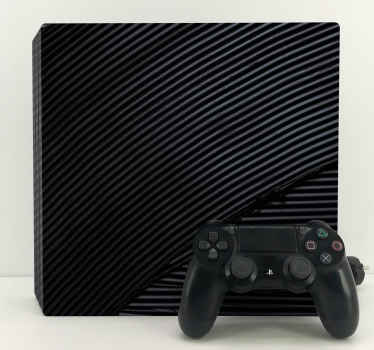 Sleek black  texture PS4 skin - TenStickers