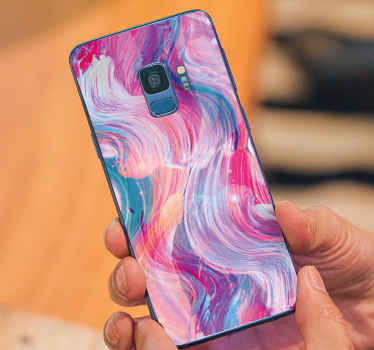 Samsung Sticker lila strichmuster - TenStickers