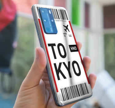 Tokyo biljettlayout Huawei klistermärke - Tenstickers