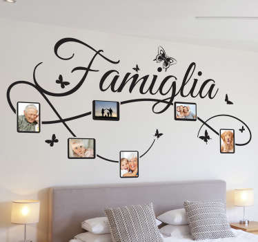 Sticker decorativo foto famiglia IT - TenStickers