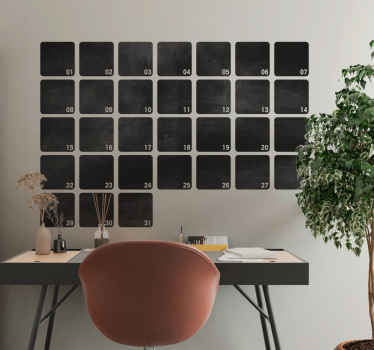 Month Planner Chalkboard Sticker - TenStickers