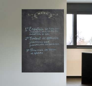 Chalkboard Menu Sticker for you - TenStickers