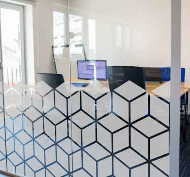 Sticker forme cubes géométriques - TenStickers