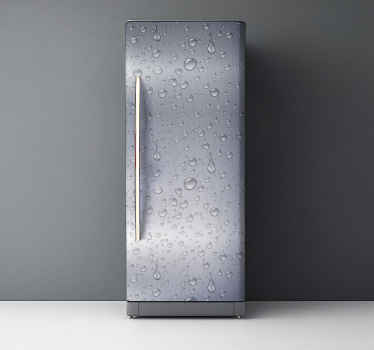 Adesivo frigo effetto gocce - TenStickers