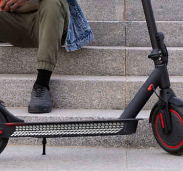  Wheel scooter vinyl decal - TenStickers