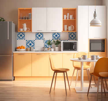 Sticker carrelage hydraulique monocolore - TenStickers