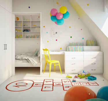 This hopscotch drawing is a simple four-square pattern. The first - TenStickers