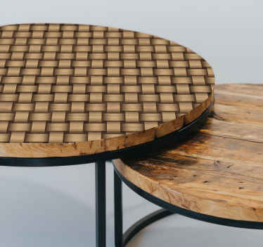 Vinilo para mueble efecto madera entrelazada - TenVinilo