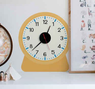 for children wall clock sticker - TenStickers