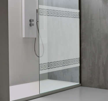 Griechischer muster duschenaufkleber - TenStickers