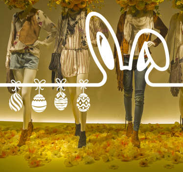 Vetrofania decorativa pasquale - TenStickers