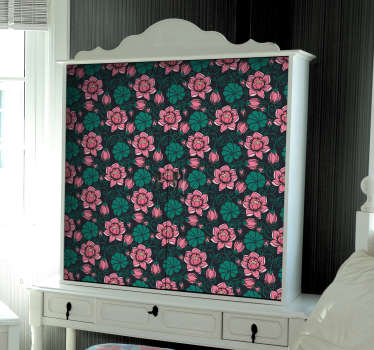 Floral vines furniture sticker - TenStickers