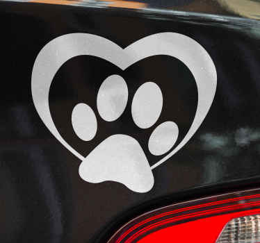 Autocolantes pequenos decorativos pata de cão - TenStickers