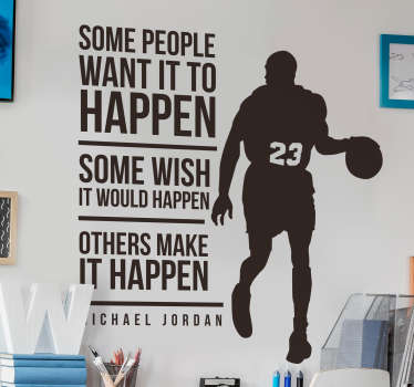 Adesivo murale frase Jordan - TenStickers