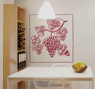 Bunch of Grapes Wall Sticker - TenStickers