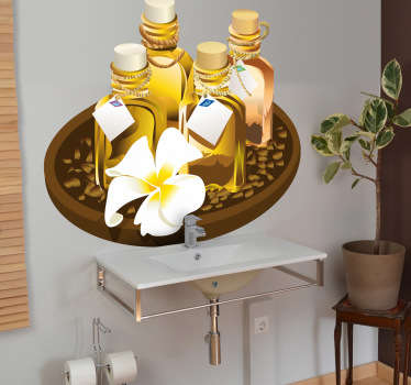 Spa Oils Wall Sticker - TenStickers