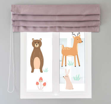 Klistermärke för skogsdjur - Tenstickers