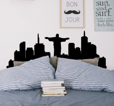 Brazil Skyline silhouette sticker - TenStickers