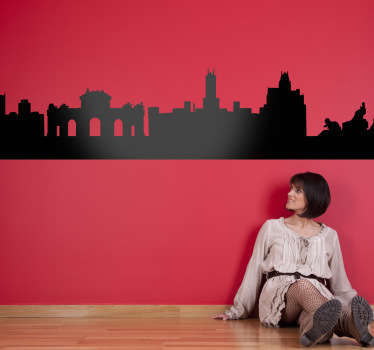 City of Madrid Silhouette sticker - TenStickers