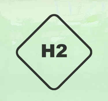 Klistermærke med brintbilsvinyl - TenStickers