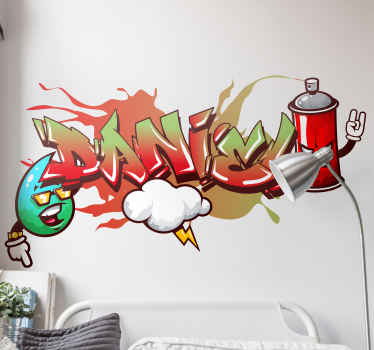 Graffiti Spraycan characters urban sticker - TenStickers