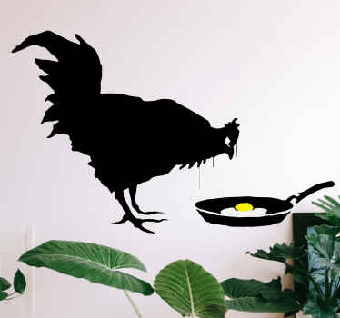 Sticker gastronomie poulet ludique en cuisine - TenStickers