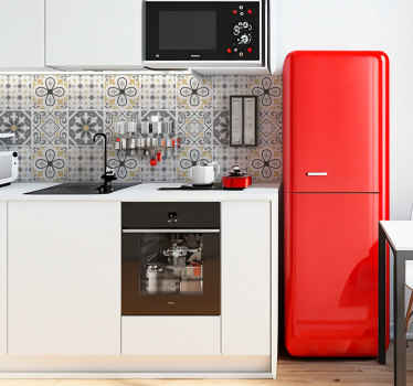 Azulejos adhesivos cocina cemento amiaz - TenVinilo