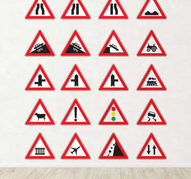 Sticker panneau kit signalisation - TenStickers