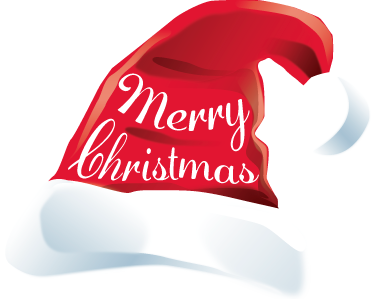 Santa hat wall sticker - TenStickers