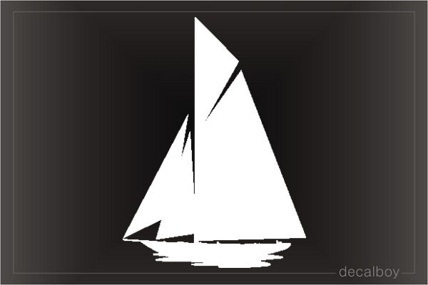 Sailboat 4 Window Decal