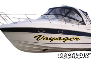 Boat Lettering Vinyl Die-cut Decal