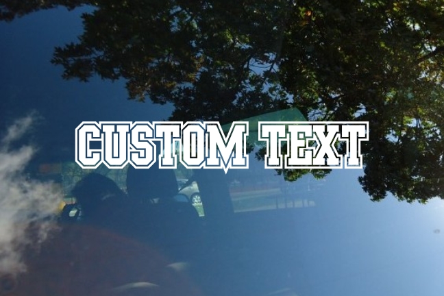 Custom Vinyl Lettering Die Cut Decal