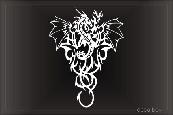 Dragon Tribal Tattoo Art Car Window Decal