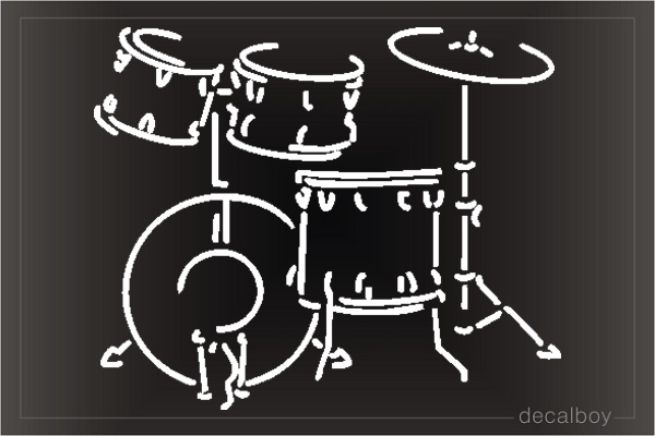 Drum 442 Car Decal