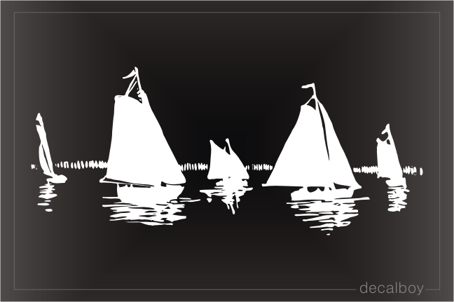 Sailing 3 Window Decal