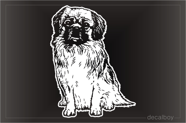 Tibetan Spaniel Dog Decal