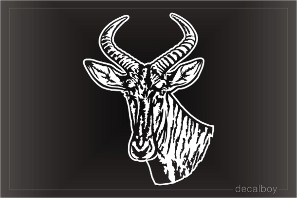 Tsessebe Antelope African Safari Decal