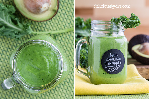 kale piña-covado {protein smoothie}