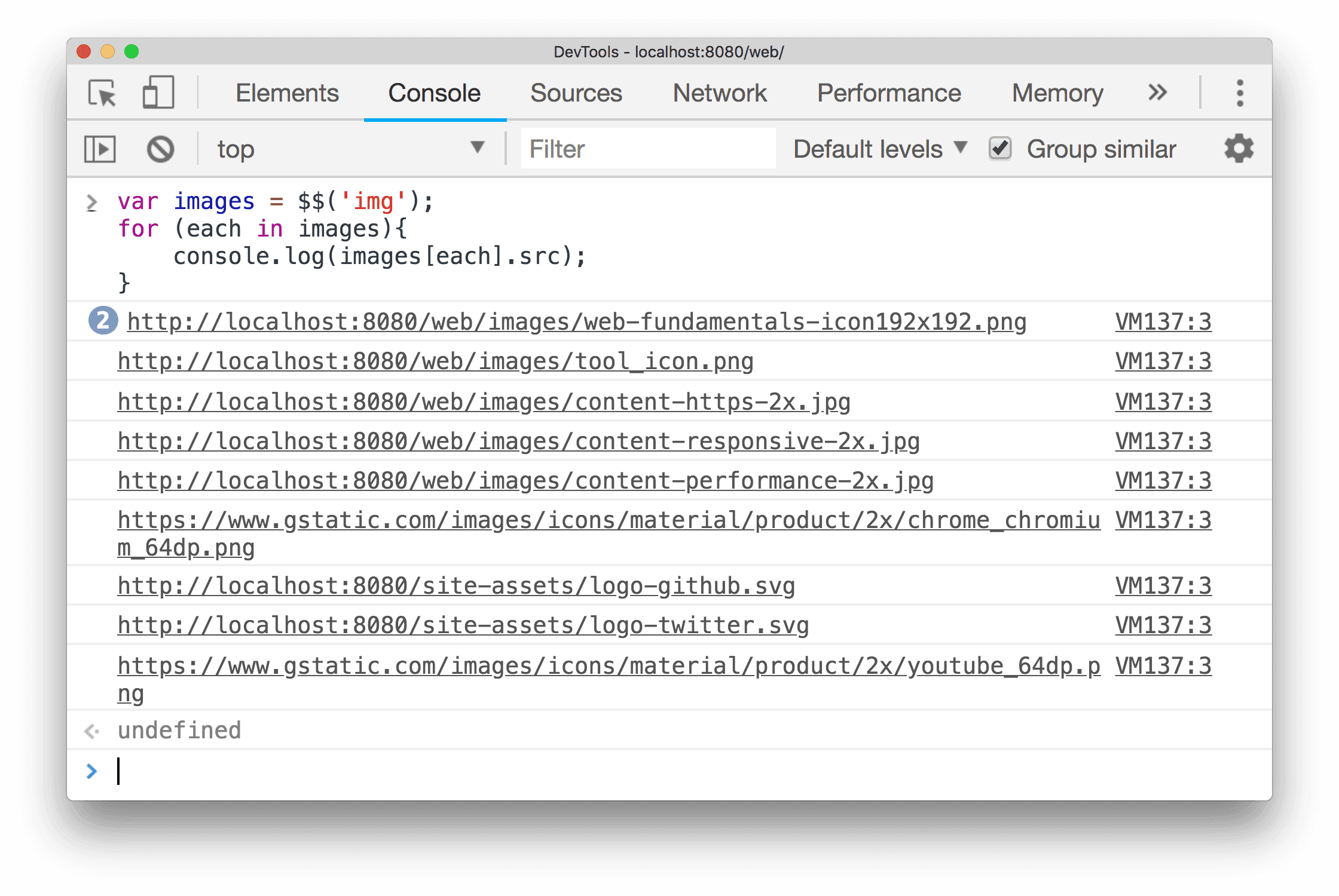 Ví dụ về cách sử dụng<!-- no translate l10n-placeholder: l10n-placeholder3 -->()</code> để tạo một mảng gồm tất cả <code translate=