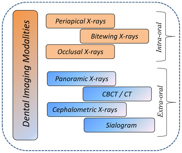 Overview of dental imaging modalities.