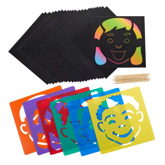 Colorations® Emotions Scratch Art Kit