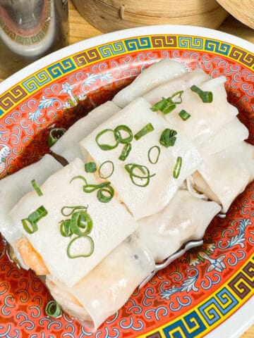 prawn steamed rice rolls